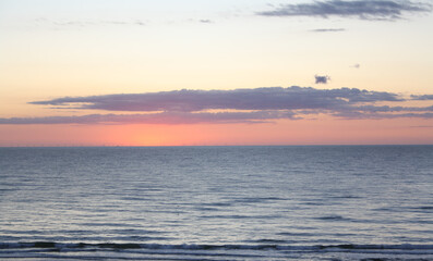Obraz premium Sunset over the North Sea