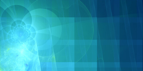 Fractal Wallpaper Hintergrund für Layout und Drucksachen in türkis