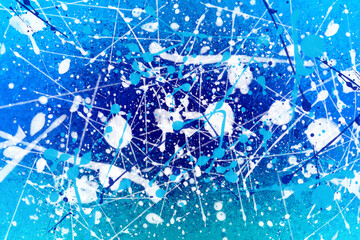 dream art style background, blue and blue blots