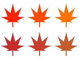 フラットもみじアイコンセット