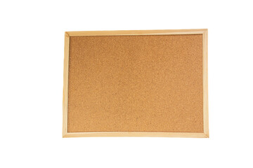 cork board isolated on white background