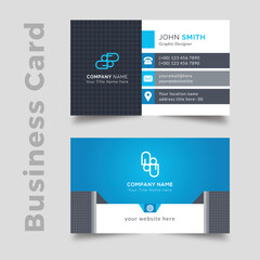 Modern Business Card - Creative and Clean Business Card Template. Luxury business card design template. Elegant dark back background