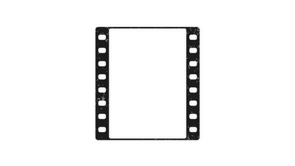 film strip icon isolated on transparent background. tape photo film strip frame, Video Film strip roll,