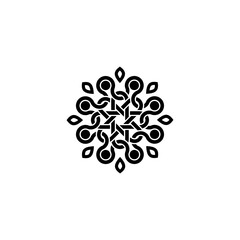 Celtic knots. stylized ancient irish tattoo geometrical patterns recent vector celtic illustrations