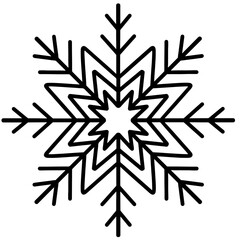 Snowflake vector design, snowflake svg