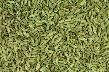 Anise seeds, spices close-up as a background flat lay. Indian and Arabic spices for cooking. Medicinal herbs and condiment.