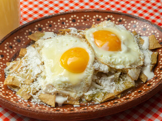 mexican breakfast with cheese and tortilla
