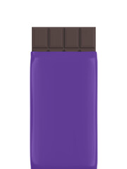 Transparent Dark Chocolate Bar Image