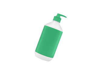 Transparent Cosmetic Pump Bottle Packaging Image