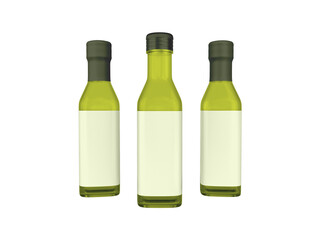 Transparent Olive Oil Glass Bottle Image