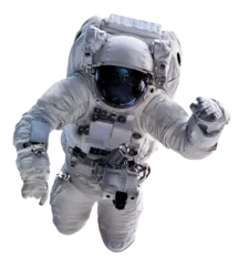 Foto op Plexiglas Astronaut geïsoleerd. PNG-formaat. Spaceman vlucht. Ruimtewandeling. Elementen van deze afbeelding geleverd door NASA © dimazel