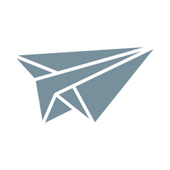 Paper Plane Multicolor Glyph Icon