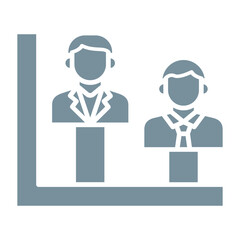 Bar Chart Multicolor Glyph Icon