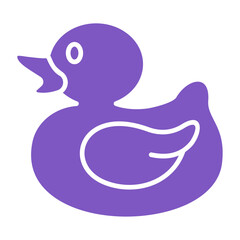 Duck Multicolor Glyph Icon