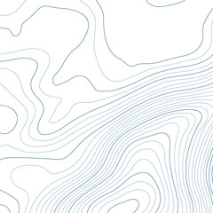 Mopographic map. The stylized height of the topographic contour in lines and contours.  stock illustration - obrazy, fototapety, plakaty