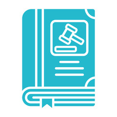 Law Book Multicolor Glyph Icon