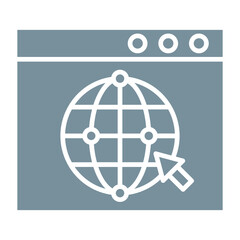 Internet Multicolor Glyph Icon