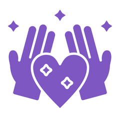 Love Multicolor Glyph Icon