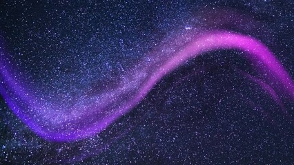 Glowing Aurora Aurora Purple and Milky Way Galaxy Time Lapse NorthwestBorealis Purple Loop