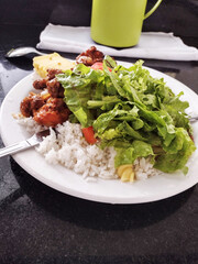 Typical Brazilian meal called Prato Feito