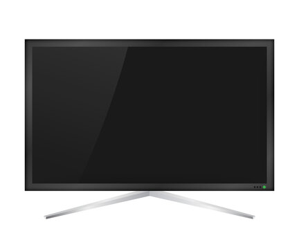 TV, modern blank screen. Lcd tv screen.  illustration.