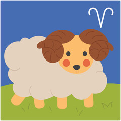 aries zodiac horoscope astrology fortune doodle clipart