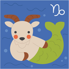 capricorn zodiac horoscope astrology fortune doodle clipart