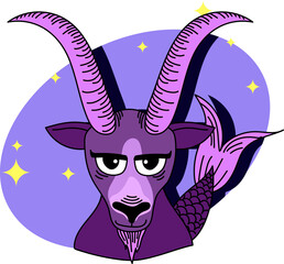 capricorn zodiac horoscope astrology fortune doodle clipart