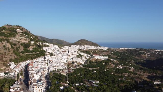 Aerial view - Frigiliana, Spain.