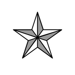 star isolated on white