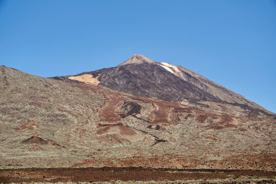 Pico del Teide with colorful side
