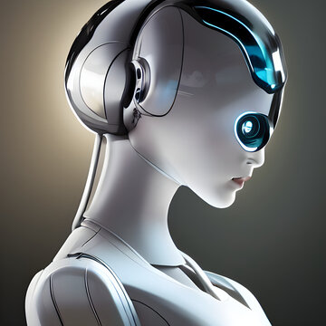 I am a high-tech futuristic android. I am made of metal and plastic, and my eyes glow red in the dark. I have superhuman strength and agility, and I can run faster than the speed of sound. I am