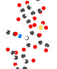 Chondroitin sulphate (short fragment). Important component of cartilage. Used as dietary supplement in treatment of osteoarthritis.