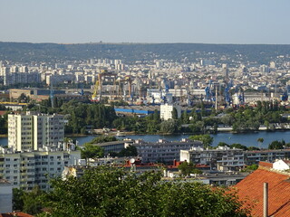 Nice summer view from Varna in Bulgaria 