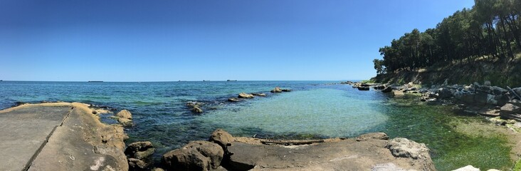 Nice summer view from Varna in Bulgaria 