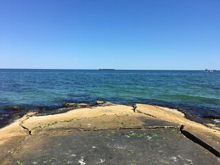 Nice summer view from Varna in Bulgaria 