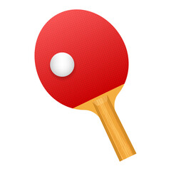 Two rackets for playing table tennis.  stock illustration.
