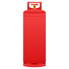 Gas cylinder  tank. Lpg propane bottle icon container. Oxygen gas.  stock illustration