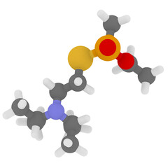 VX nerve agent molecule (chemical weapon)