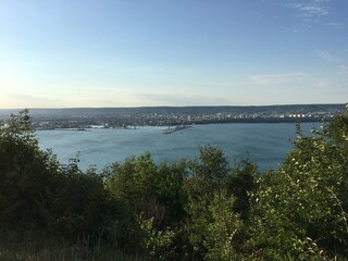 Nice summer view from Varna in Bulgaria 