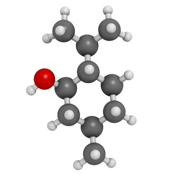 Menthol molecule. Present in peppermint, corn mints, etc
