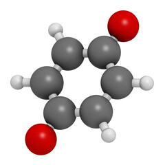 Benzoquinone (quinone, para-benzoquinone) molecule