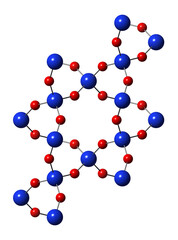 Quartz (rock crystal) mineral, crystal structure. Onyx, amethyst and agate gemstone are all varieties of quartz.