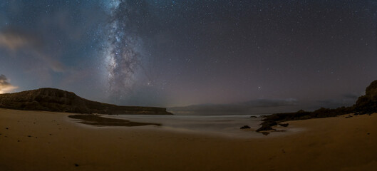 Milkyway on the beach in the magic site