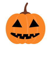 Halloween decor. Pumpkin Jack-o-lantern print svg file