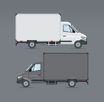 Two Trucks Mockup Vehicles