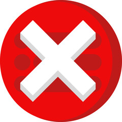 Obraz premium red cross icon