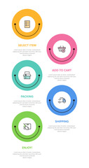 Vertical infographic design with icons and 5 options or steps. Thin line. Infographics business concept. Can be used for info graphics, flow charts, presentations, mobile web sites, printed materials.
