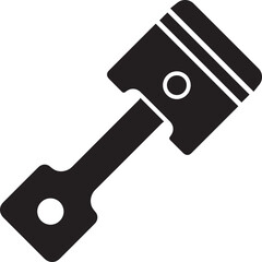 Car motor piston icon. creative engine piston motor. realistic piston icon. Engine piston design illustration 