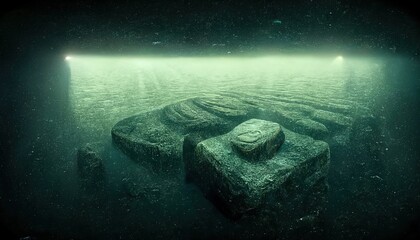 This is a 3D illustration of the Baltic sea Anomaly. - obrazy, fototapety, plakaty